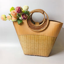 Load image into Gallery viewer, Bamboo Basket Bag