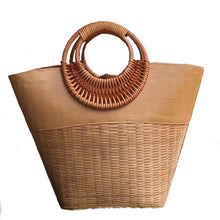 Load image into Gallery viewer, Bamboo Basket Bag