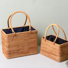 Load image into Gallery viewer, Basket Straw Bag
